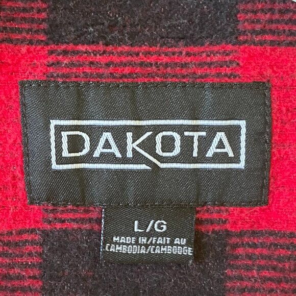 Red Plaid Men's Work Jacket - Picture 6 of 7